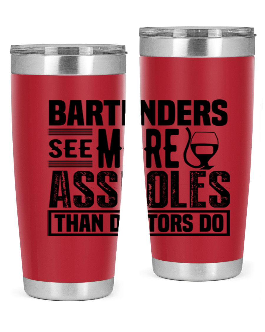 Bartenders see more Style 5# 20oz tumbler in stainless steel with copper lining, featuring a drink-thru lid, ideal for hot and cold beverages.