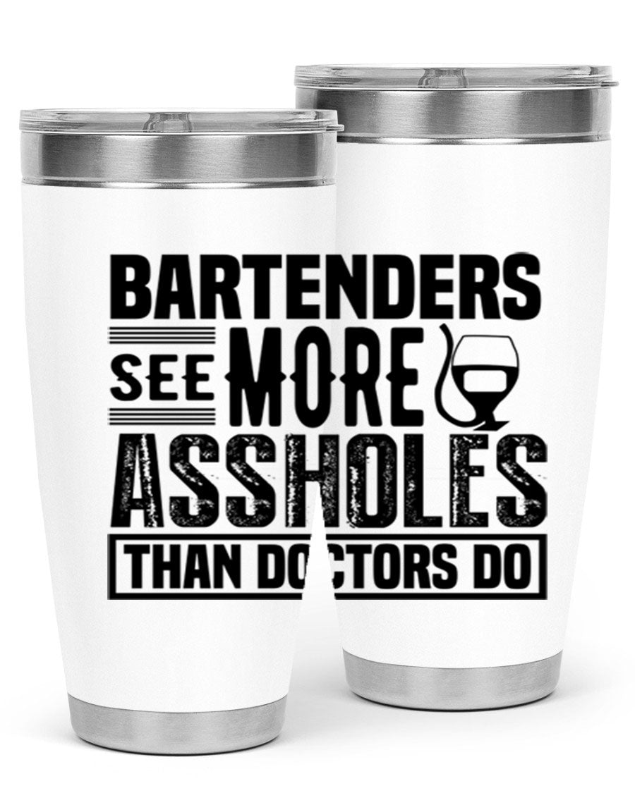 Bartenders see more Style 5# 20oz tumbler in stainless steel with copper lining, featuring a drink-thru lid, ideal for hot and cold beverages.