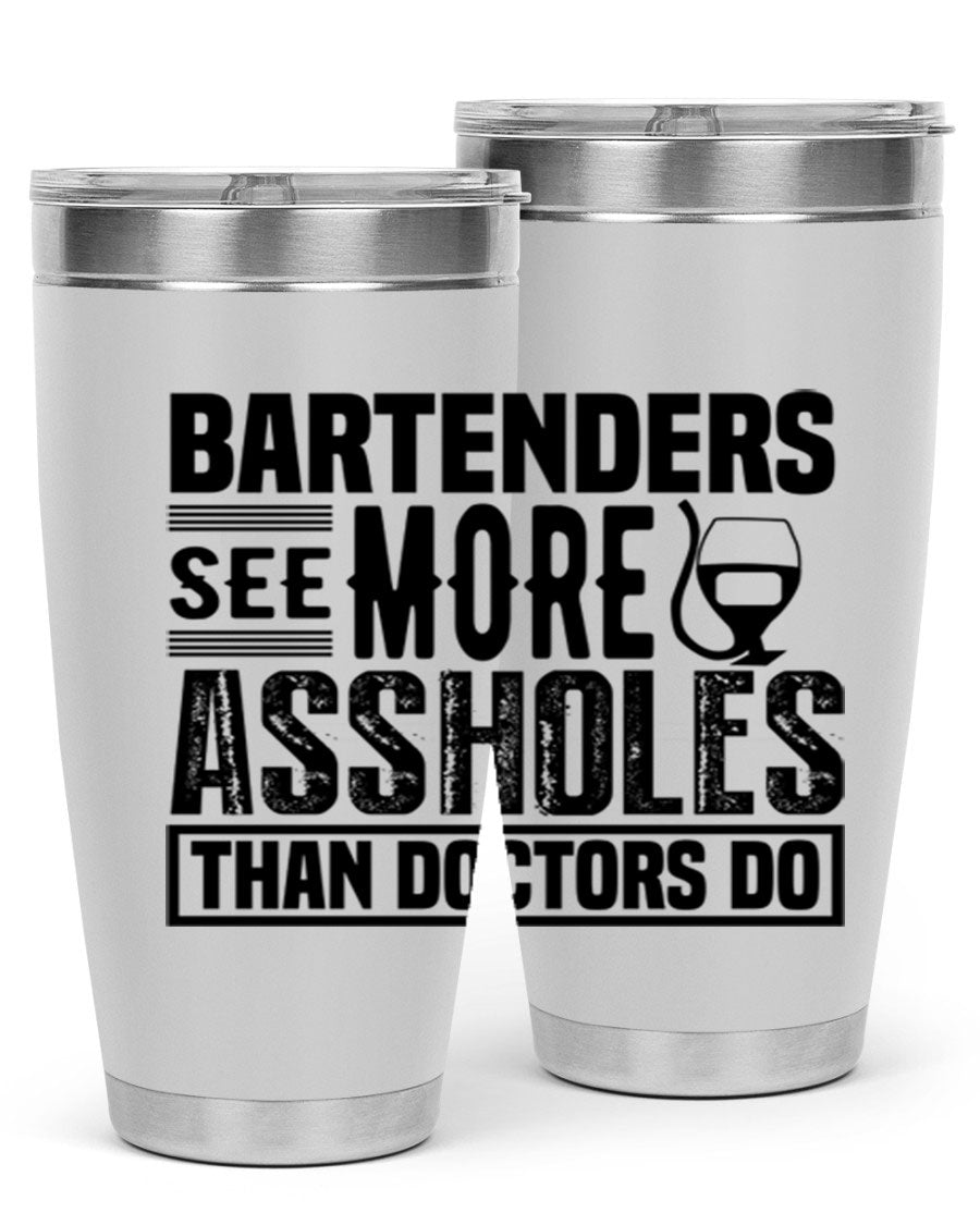 Bartenders see more Style 5# 20oz tumbler in stainless steel with copper lining, featuring a drink-thru lid, ideal for hot and cold beverages.