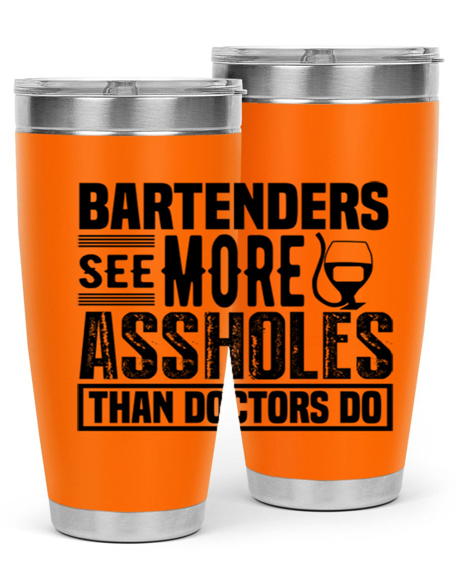 Bartenders see more Style 5# 20oz tumbler in stainless steel with copper lining, featuring a drink-thru lid, ideal for hot and cold beverages.