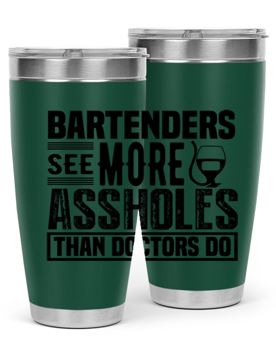 Bartenders see more Style 5# 20oz tumbler in stainless steel with copper lining, featuring a drink-thru lid, ideal for hot and cold beverages.