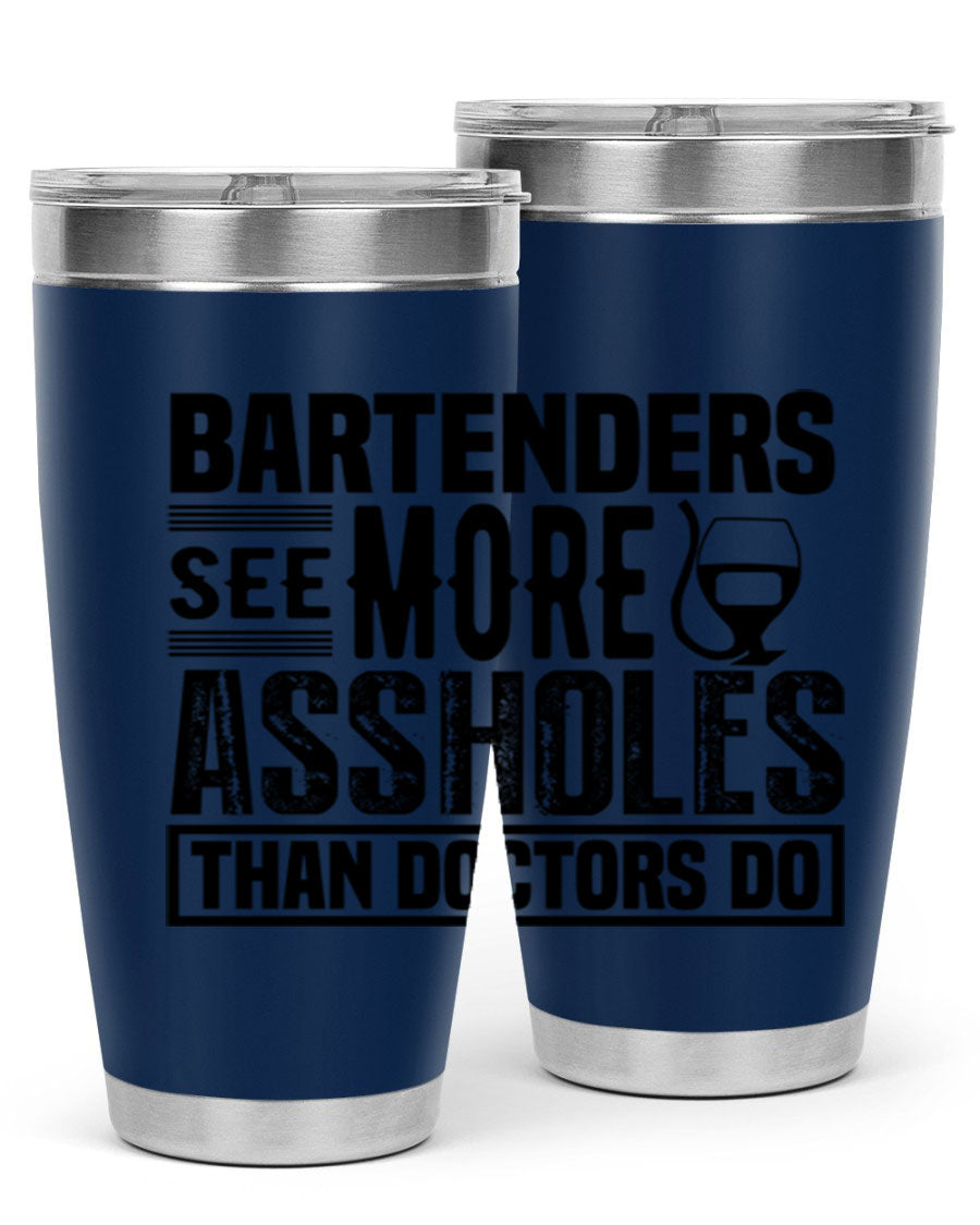 Bartenders see more Style 5# 20oz tumbler in stainless steel with copper lining, featuring a drink-thru lid, ideal for hot and cold beverages.