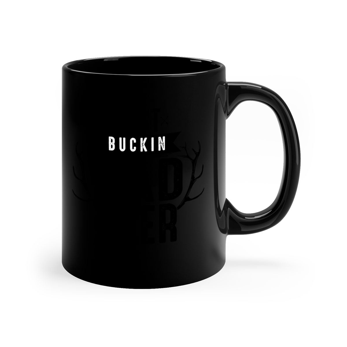 Best Buckin Dad ever mug with colorful handle and glossy finish, available in multiple sizes.