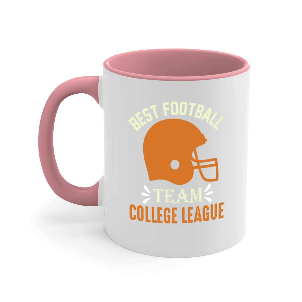 Best football 1421# Mug featuring a glossy finish, colored handle, and interior, available in multiple colors and sizes.