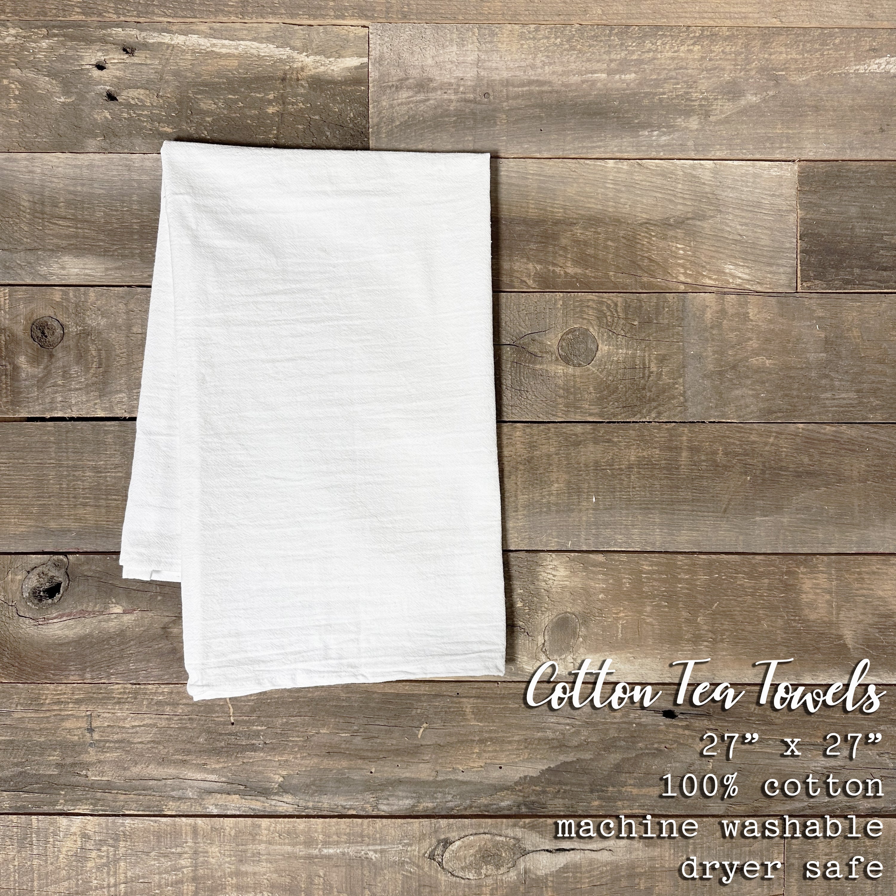 Best Grandma Cotton Tea Towel featuring vibrant design and hemmed edges, perfect for kitchen use.