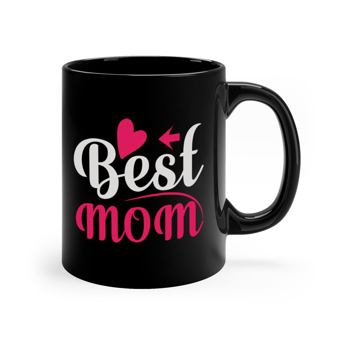 Best mom 201# Mug featuring a two-tone design with a colored handle and glossy finish, available in multiple colors.