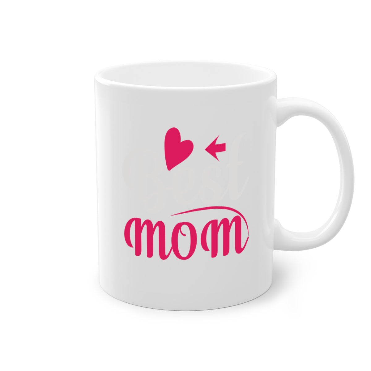 Best mom 201# Mug featuring a two-tone design with a colored handle and glossy finish, available in multiple colors.