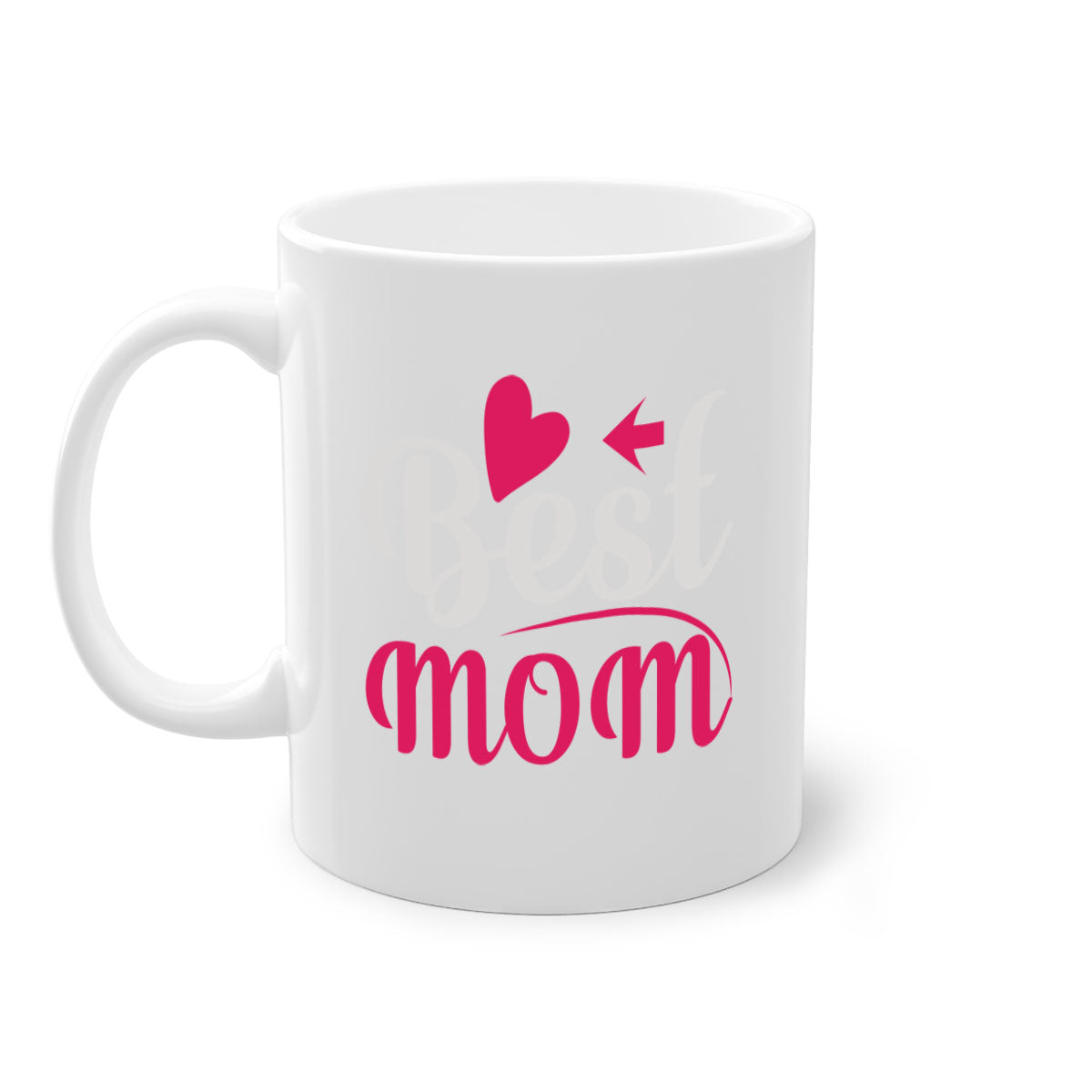 Best mom 201# Mug featuring a two-tone design with a colored handle and glossy finish, available in multiple colors.