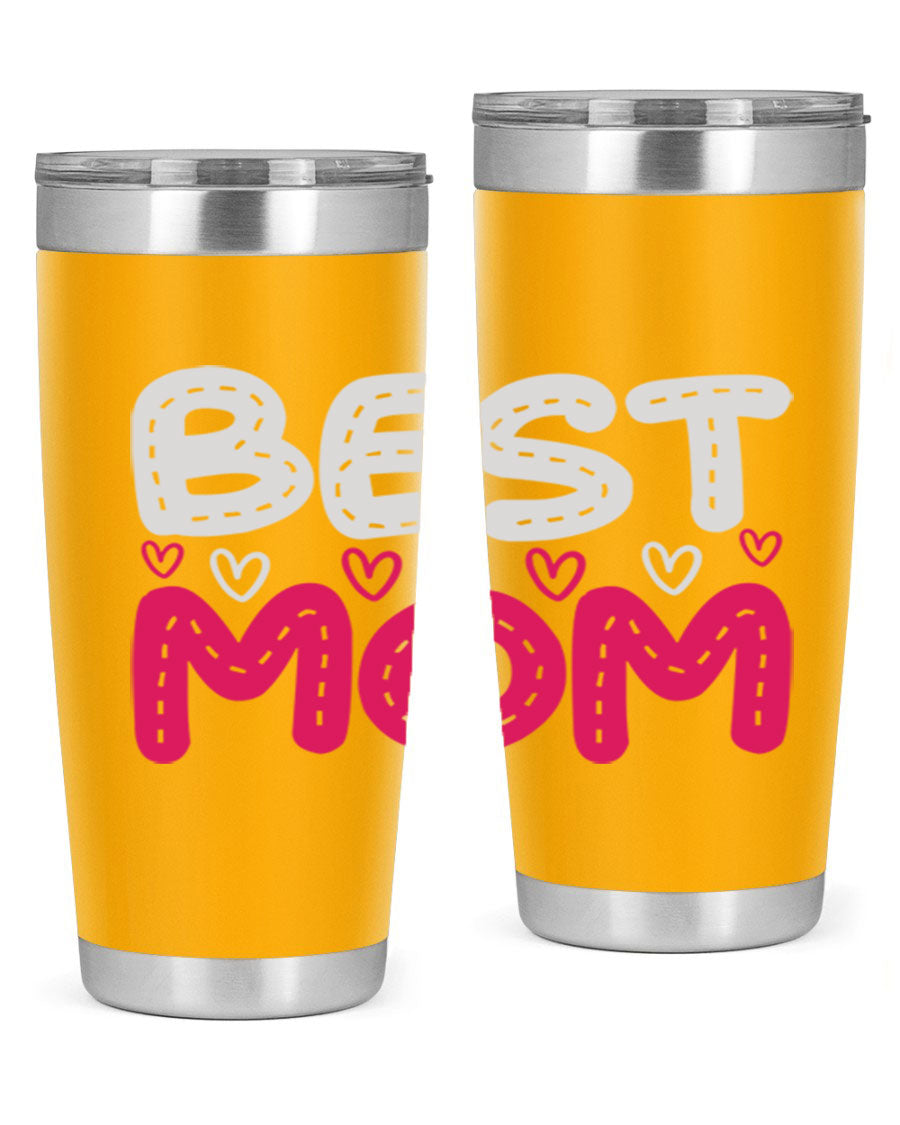 Best Mom 202# tumbler, double wall vacuum stainless steel with a stylish design, perfect for hot and cold beverages.