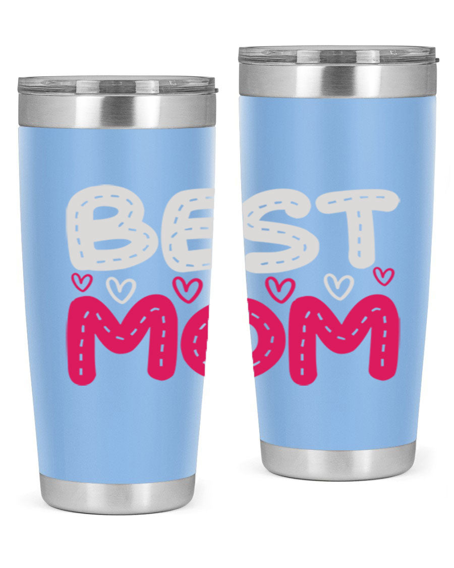 Best Mom 202# tumbler, double wall vacuum stainless steel with a stylish design, perfect for hot and cold beverages.