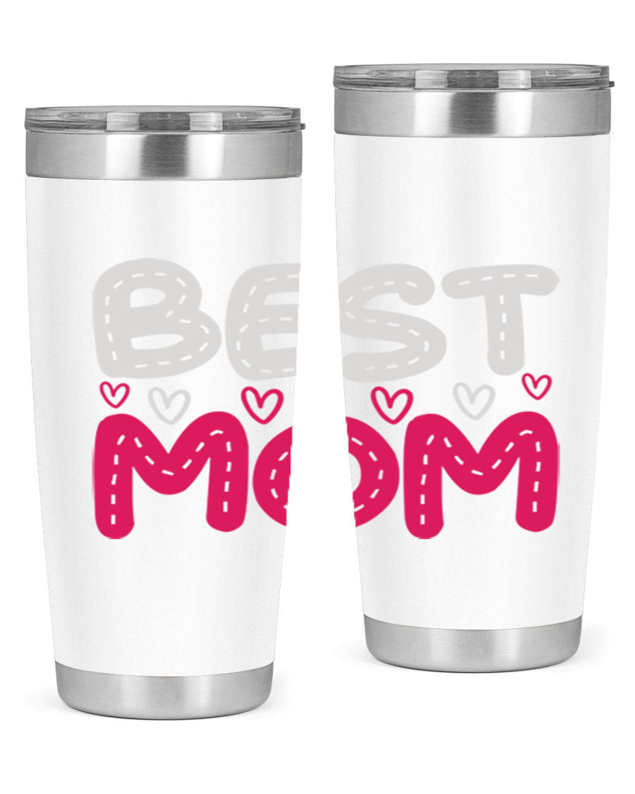 Best Mom 202# tumbler, double wall vacuum stainless steel with a stylish design, perfect for hot and cold beverages.