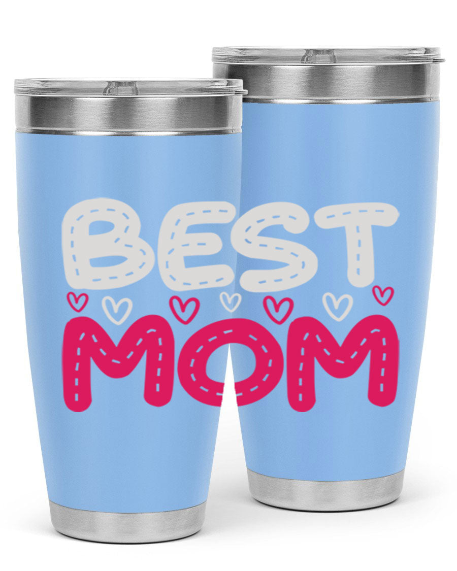 Best Mom 202# tumbler, double wall vacuum stainless steel with a stylish design, perfect for hot and cold beverages.