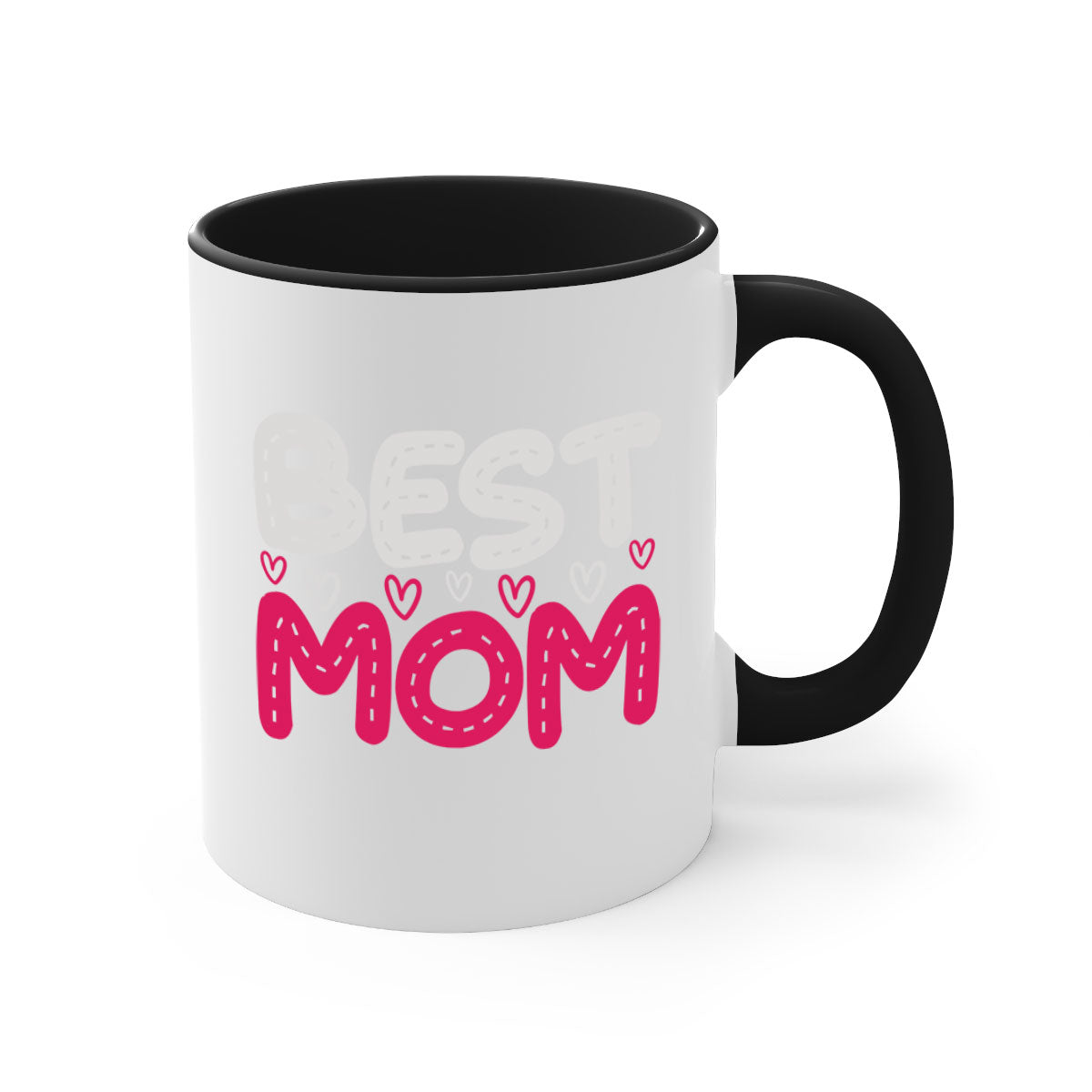 Best mom 202# Mug featuring a glossy finish, colored handle, and interior, available in five colors and two sizes.