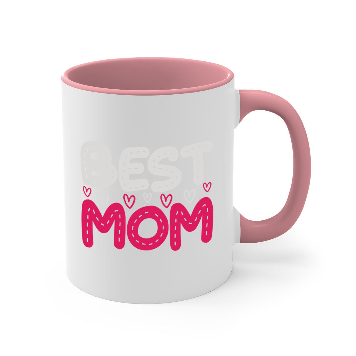 Best mom 202# Mug featuring a glossy finish, colored handle, and interior, available in five colors and two sizes.