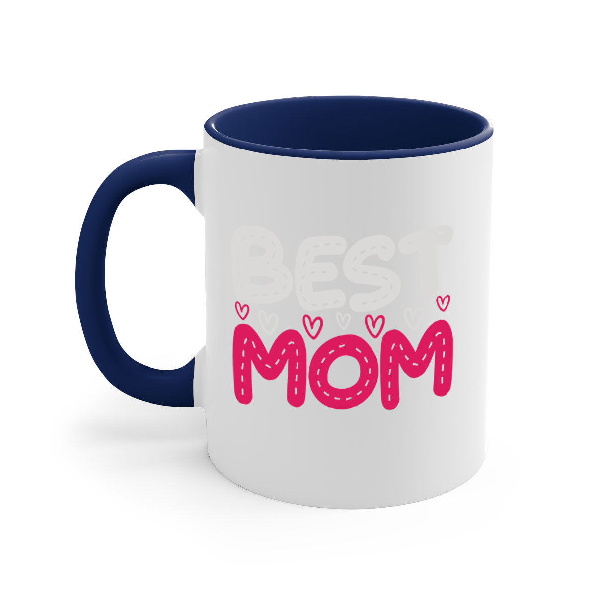 Best mom 202# Mug featuring a glossy finish, colored handle, and interior, available in five colors and two sizes.