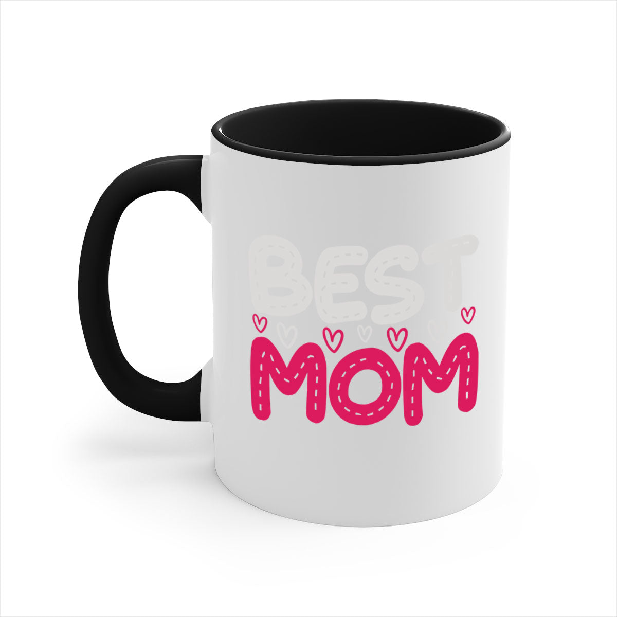 Best mom 202# Mug featuring a glossy finish, colored handle, and interior, available in five colors and two sizes.