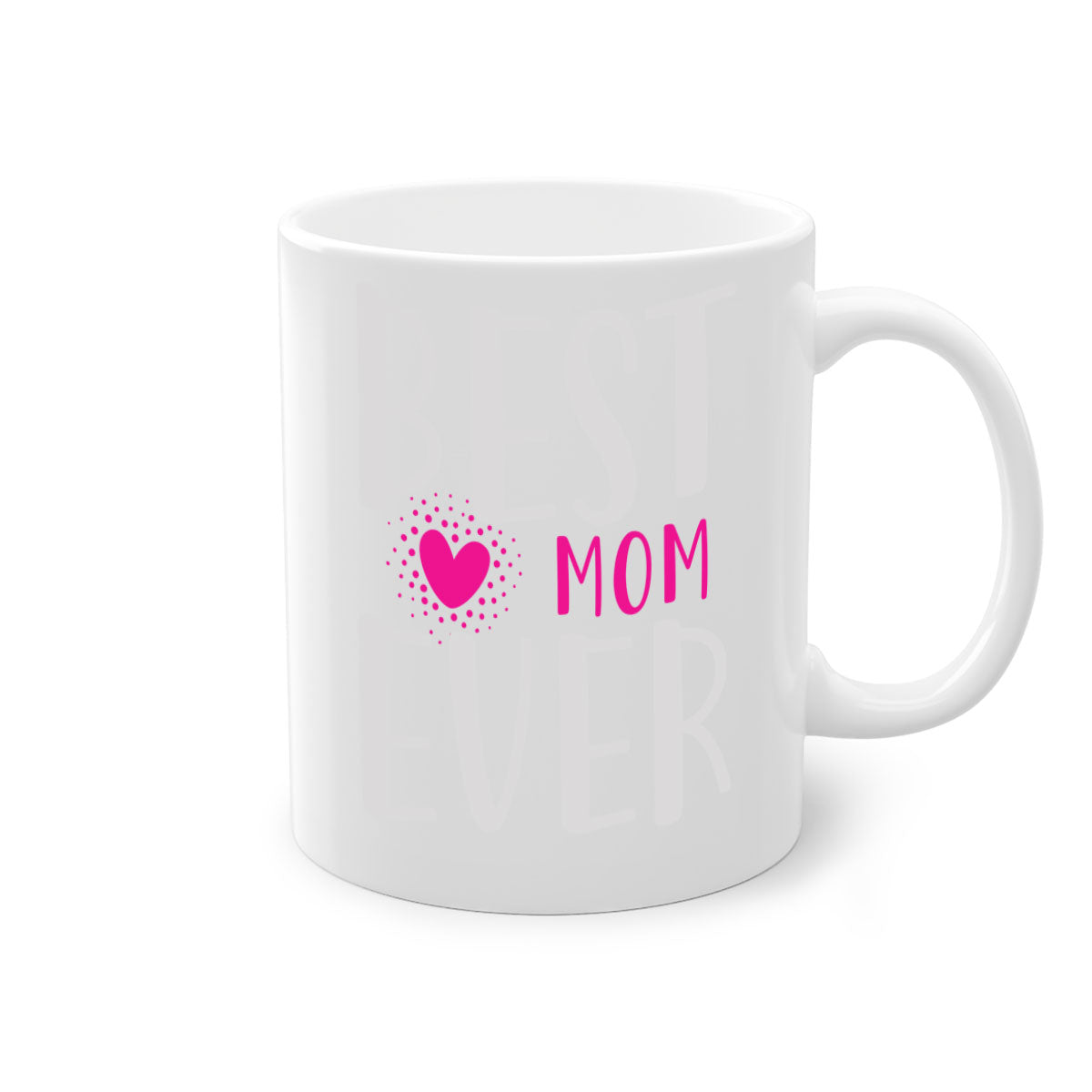 Best mom 203# Mug with two-tone design and glossy finish, featuring a colored handle and interior.