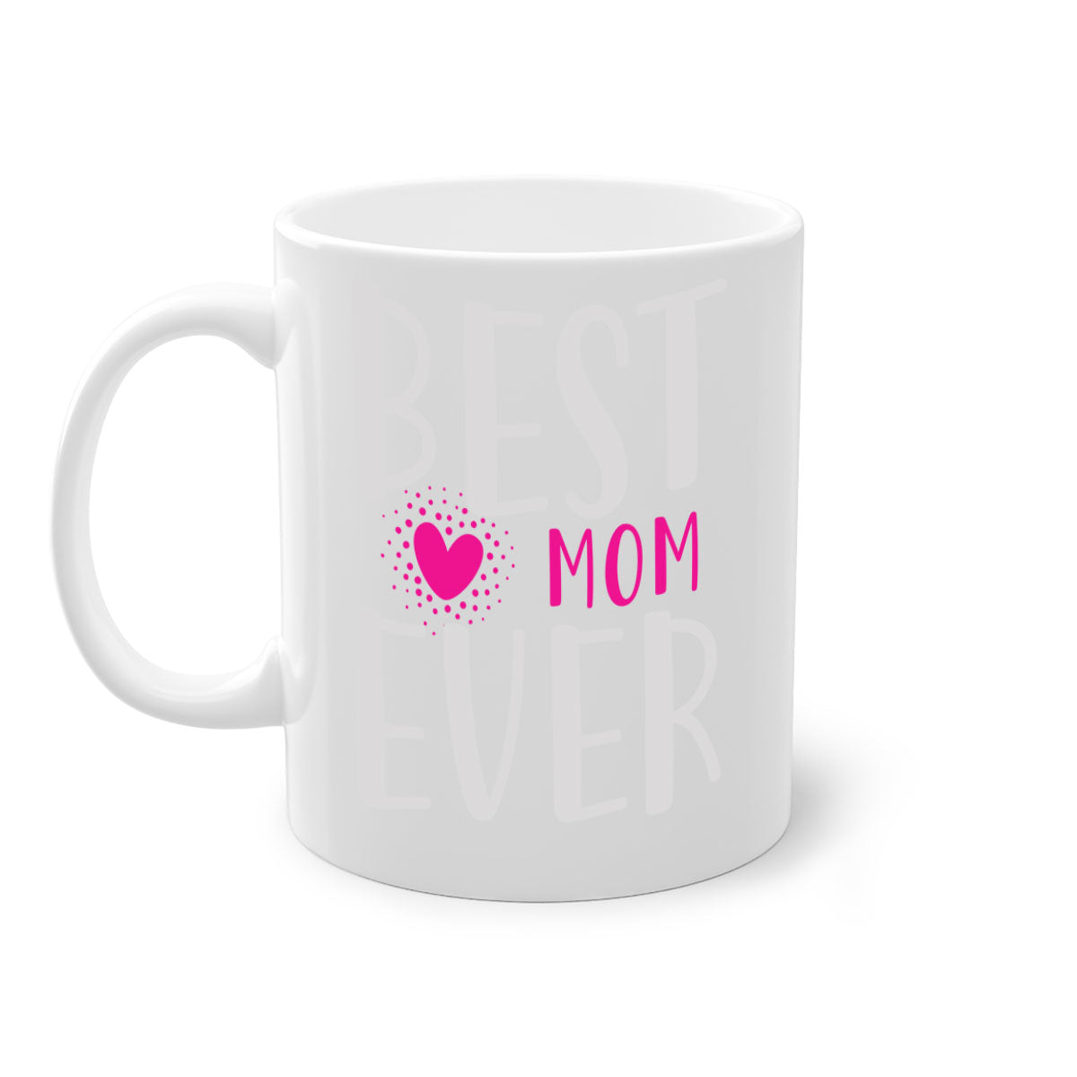 Best mom 203# Mug with two-tone design and glossy finish, featuring a colored handle and interior.