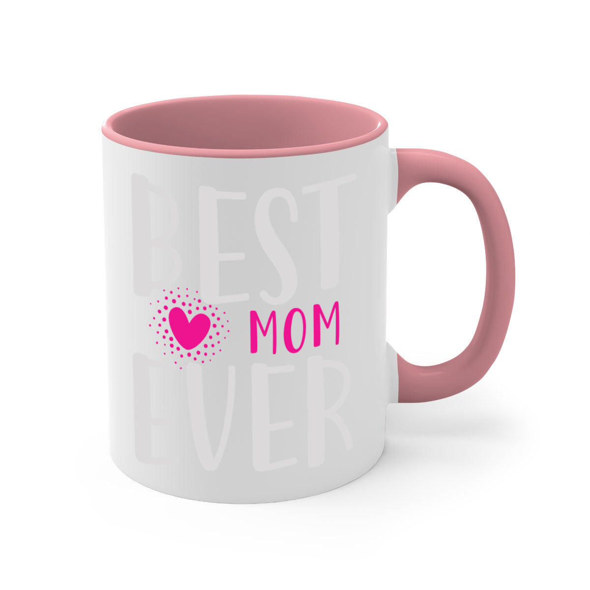 Best mom 203# Mug with two-tone design and glossy finish, featuring a colored handle and interior.