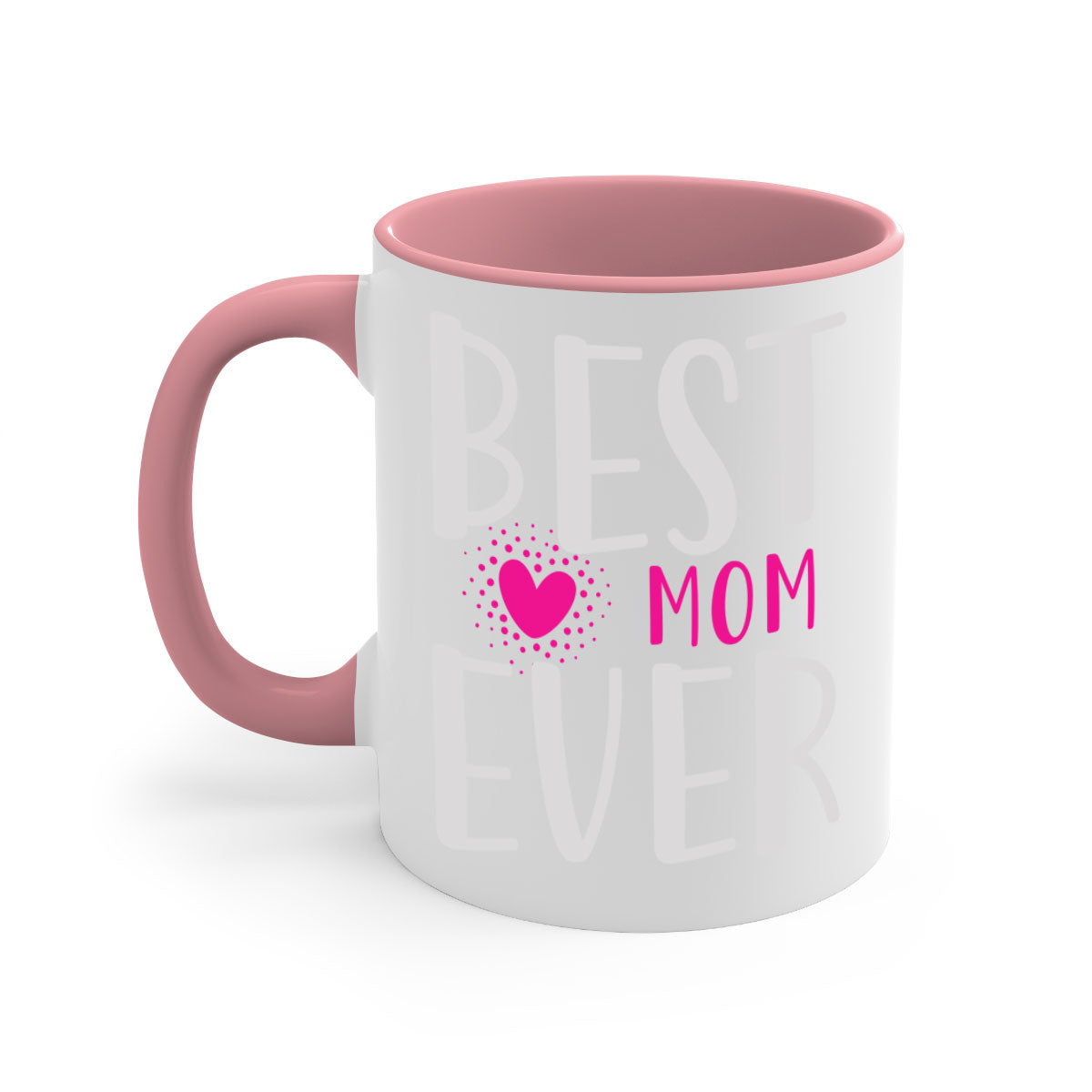 Best mom 203# Mug with two-tone design and glossy finish, featuring a colored handle and interior.