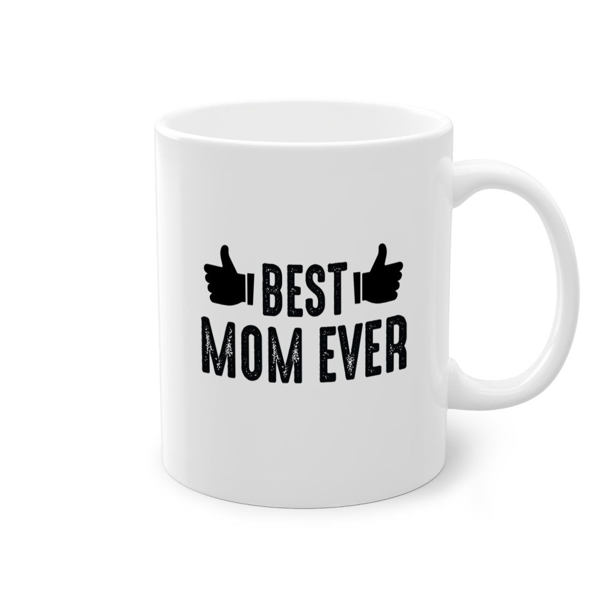 Best Mom Ever 208# Mug with colorful handle and glossy finish, available in multiple colors and sizes.