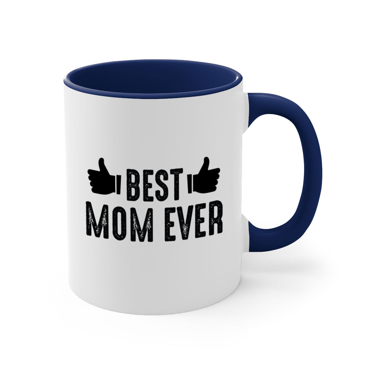 Best Mom Ever 208# Mug with colorful handle and glossy finish, available in multiple colors and sizes.