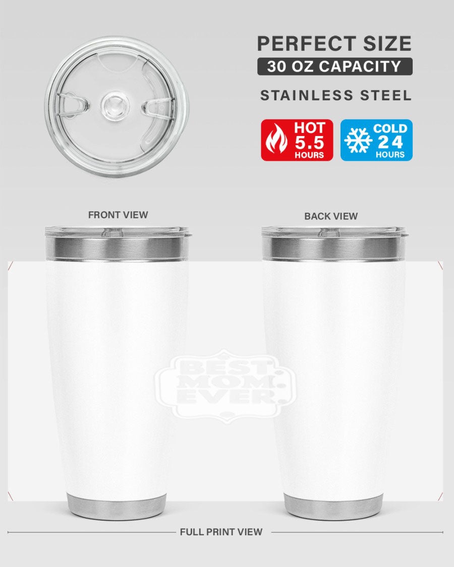 Best Mom Everi 273# Tumbler in stainless steel with a stylish design, perfect for hot and cold beverages.