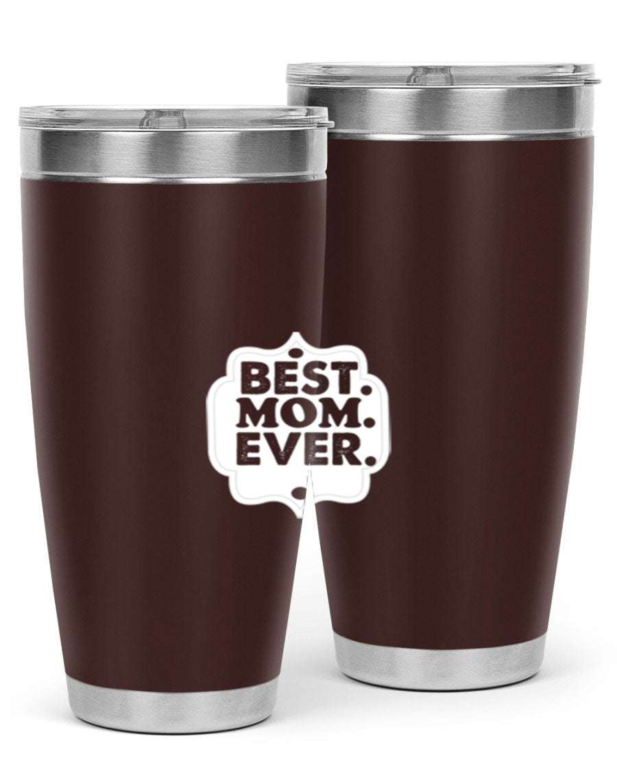 Best Mom Everi 273# Tumbler in stainless steel with a stylish design, perfect for hot and cold beverages.