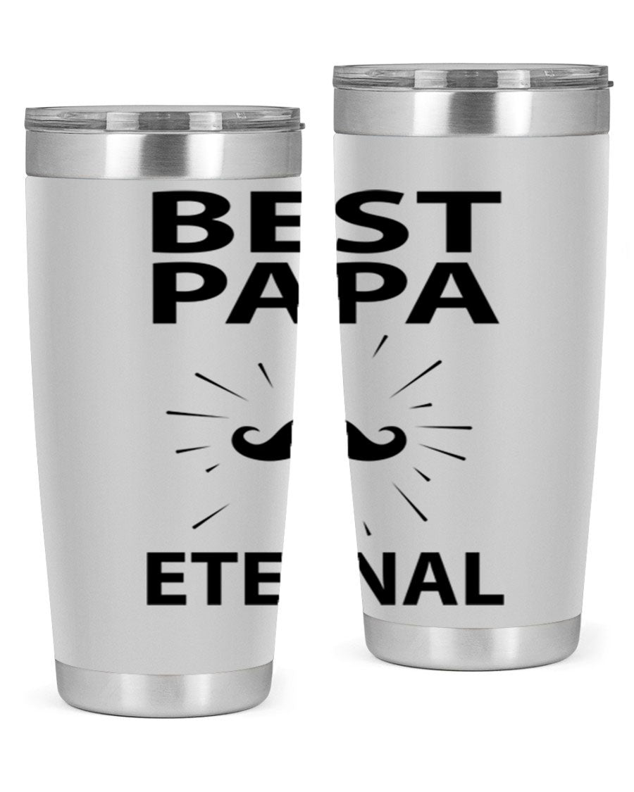 Best Papa PNG 92# tumbler in stainless steel, featuring a sleek design and vibrant print, perfect for keeping drinks hot or cold.