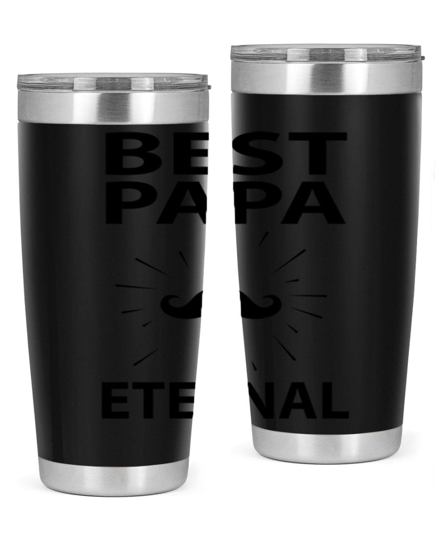 Best Papa PNG 92# tumbler in stainless steel, featuring a sleek design and vibrant print, perfect for keeping drinks hot or cold.