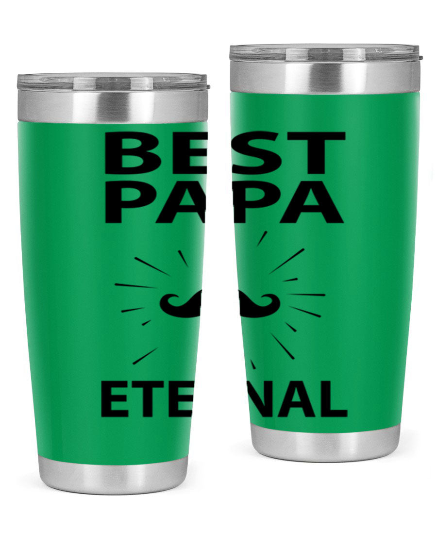 Best Papa PNG 92# tumbler in stainless steel, featuring a sleek design and vibrant print, perfect for keeping drinks hot or cold.