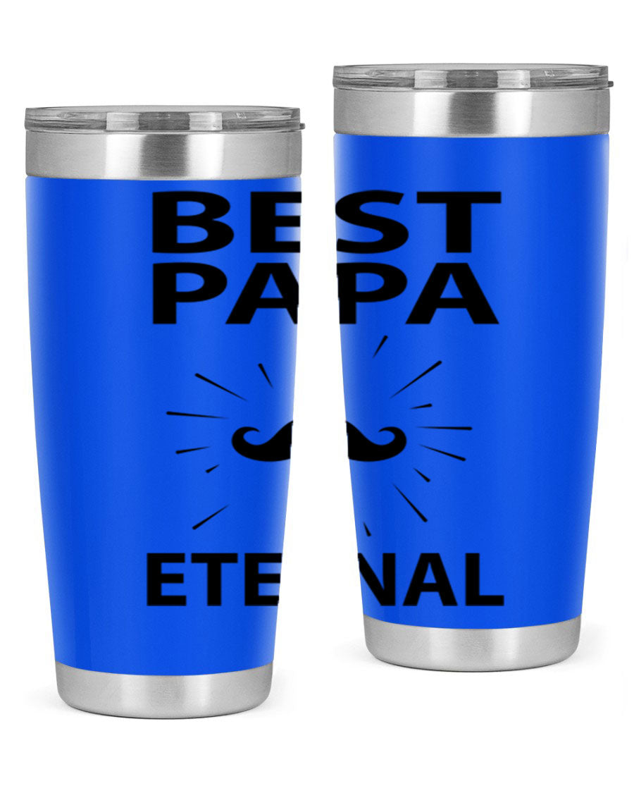 Best Papa PNG 92# tumbler in stainless steel, featuring a sleek design and vibrant print, perfect for keeping drinks hot or cold.