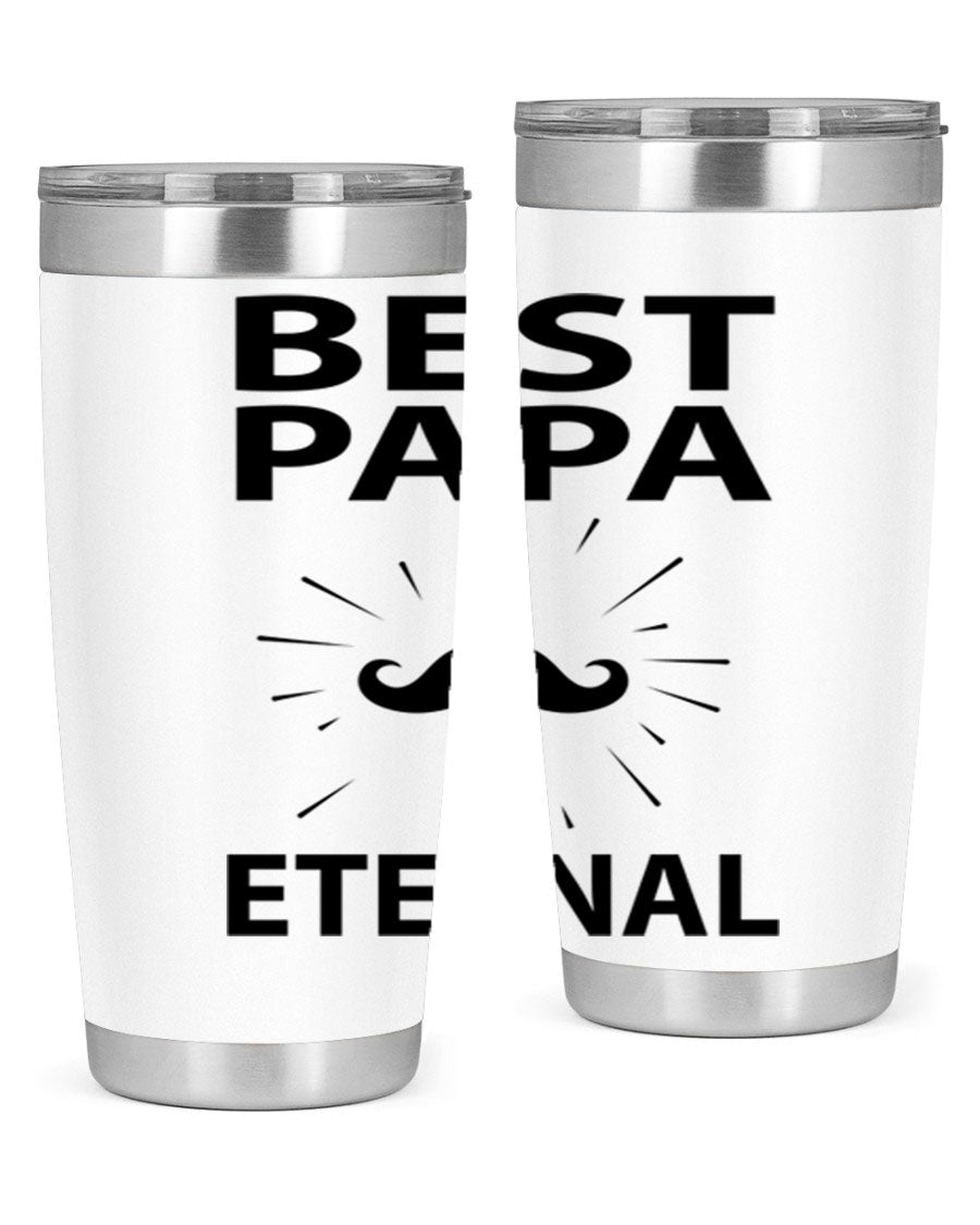 Best Papa PNG 92# tumbler in stainless steel, featuring a sleek design and vibrant print, perfect for keeping drinks hot or cold.