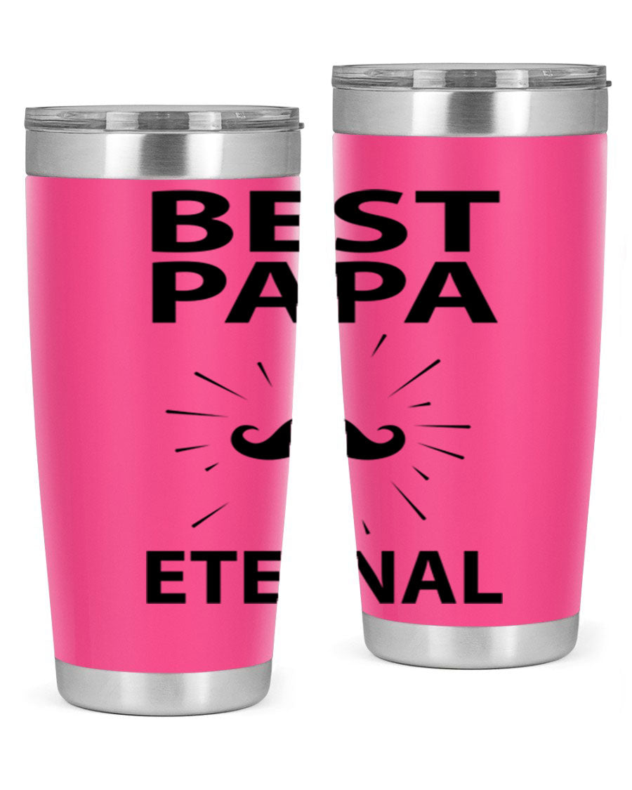 Best Papa PNG 92# tumbler in stainless steel, featuring a sleek design and vibrant print, perfect for keeping drinks hot or cold.