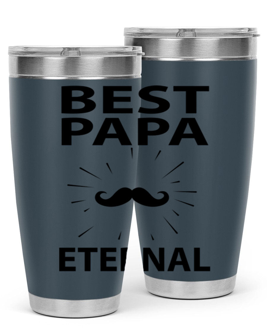 Best Papa PNG 92# tumbler in stainless steel, featuring a sleek design and vibrant print, perfect for keeping drinks hot or cold.