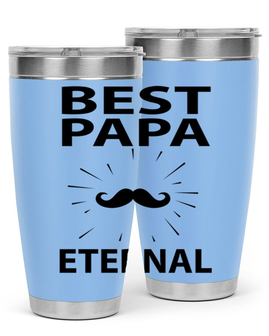 Best Papa PNG 92# tumbler in stainless steel, featuring a sleek design and vibrant print, perfect for keeping drinks hot or cold.