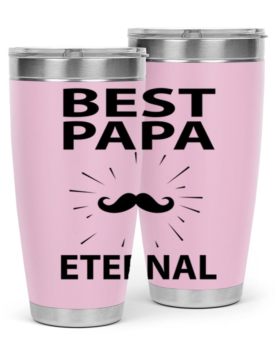 Best Papa PNG 92# tumbler in stainless steel, featuring a sleek design and vibrant print, perfect for keeping drinks hot or cold.