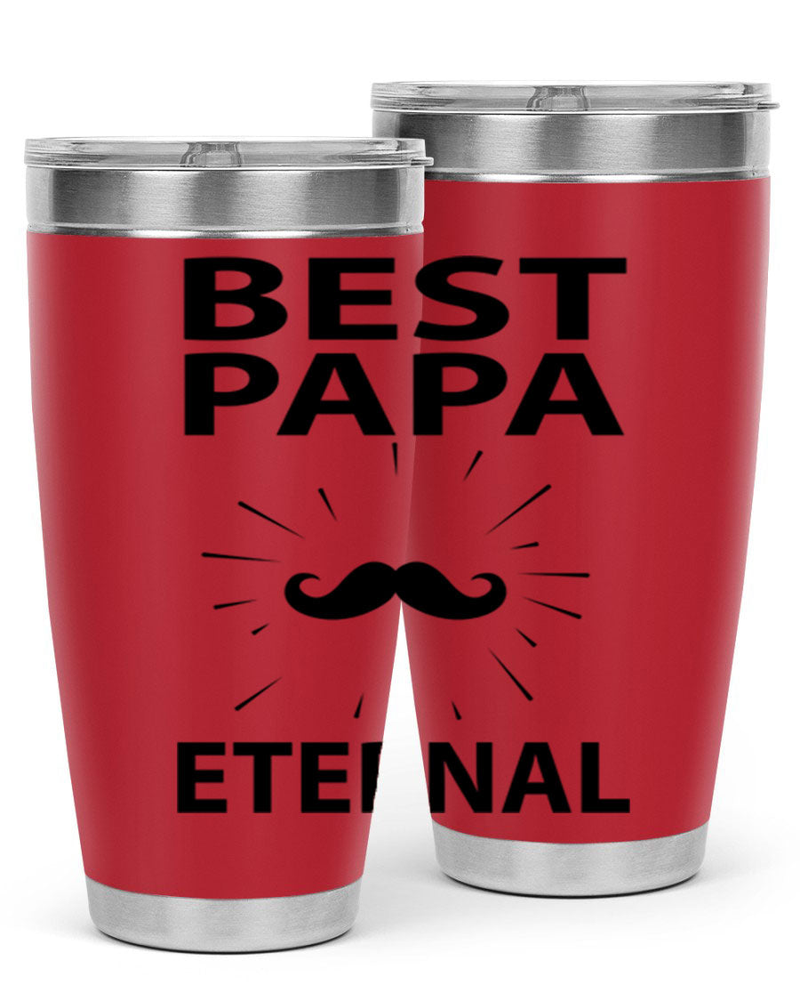 Best Papa PNG 92# tumbler in stainless steel, featuring a sleek design and vibrant print, perfect for keeping drinks hot or cold.