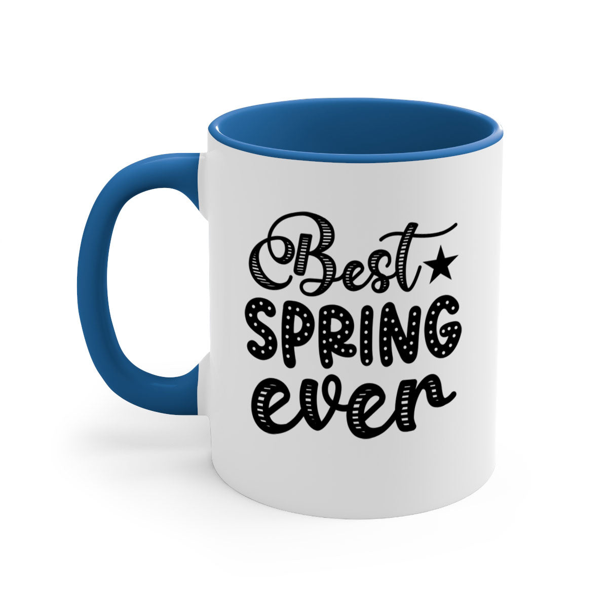 Best Spring Ever 33# Mug with colorful handle and glossy finish, available in multiple colors and sizes.