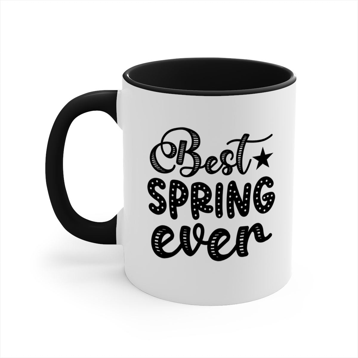 Best Spring Ever 33# Mug with colorful handle and glossy finish, available in multiple colors and sizes.