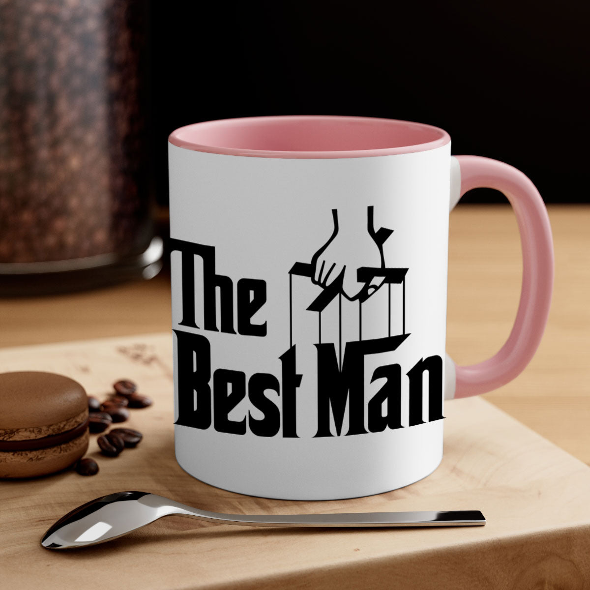 Bestman 2# Mug featuring a glossy finish with a colored handle and interior, available in multiple colors and sizes.