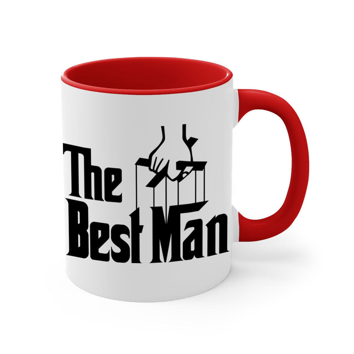 Bestman 2# Mug featuring a glossy finish with a colored handle and interior, available in multiple colors and sizes.