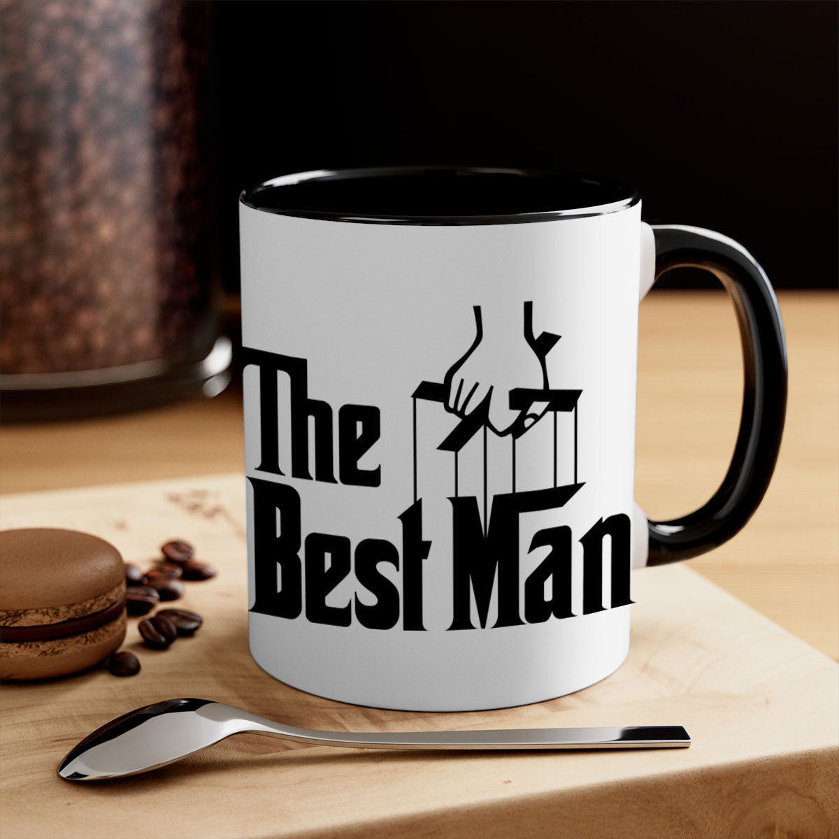 Bestman 2# Mug featuring a glossy finish with a colored handle and interior, available in multiple colors and sizes.