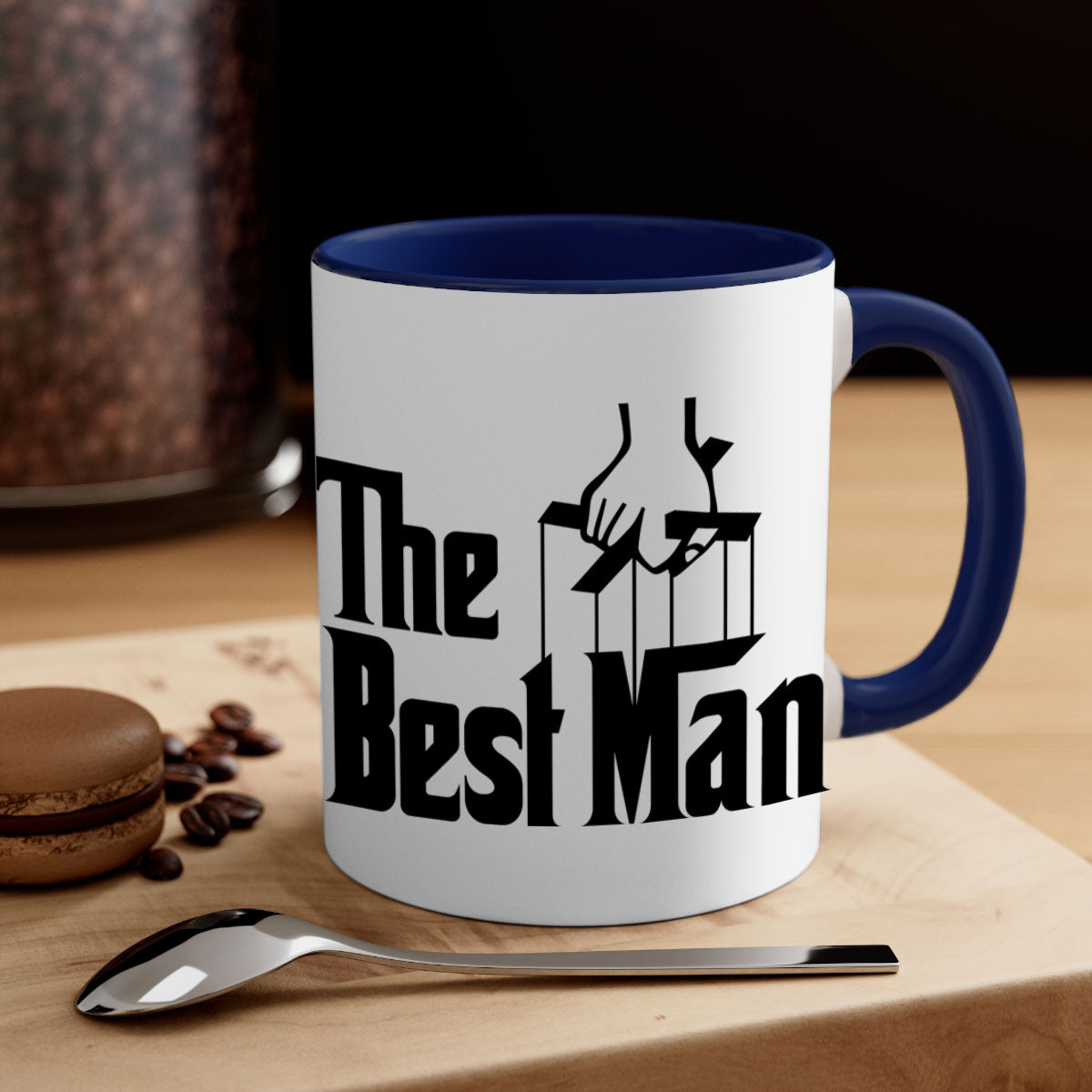 Bestman 2# Mug featuring a glossy finish with a colored handle and interior, available in multiple colors and sizes.