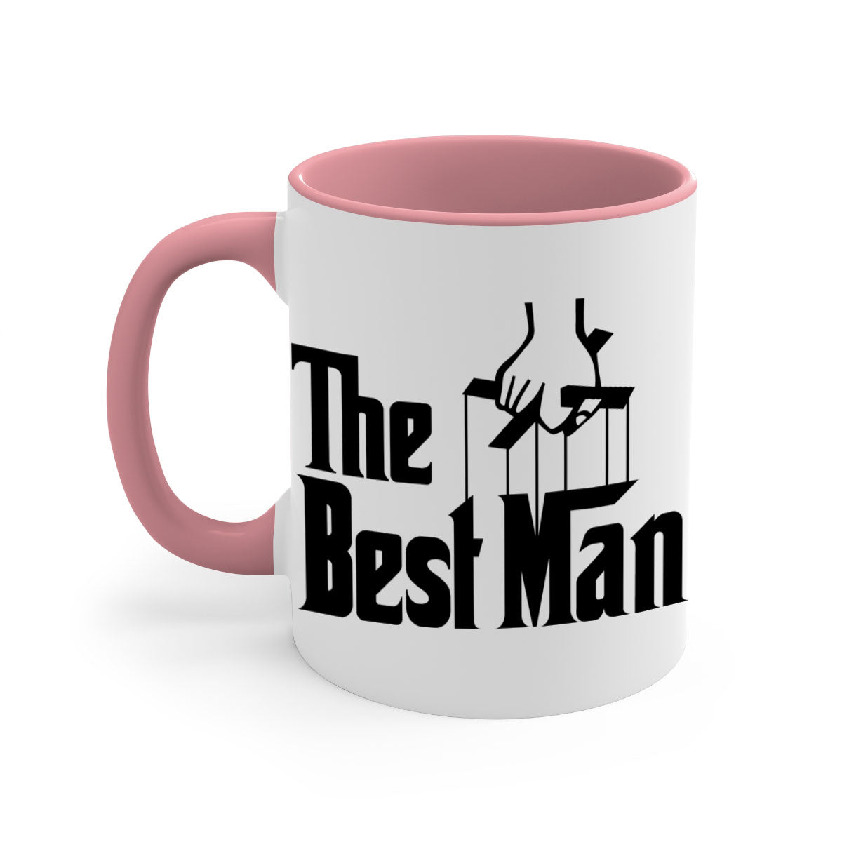 Bestman 2# Mug featuring a glossy finish with a colored handle and interior, available in multiple colors and sizes.