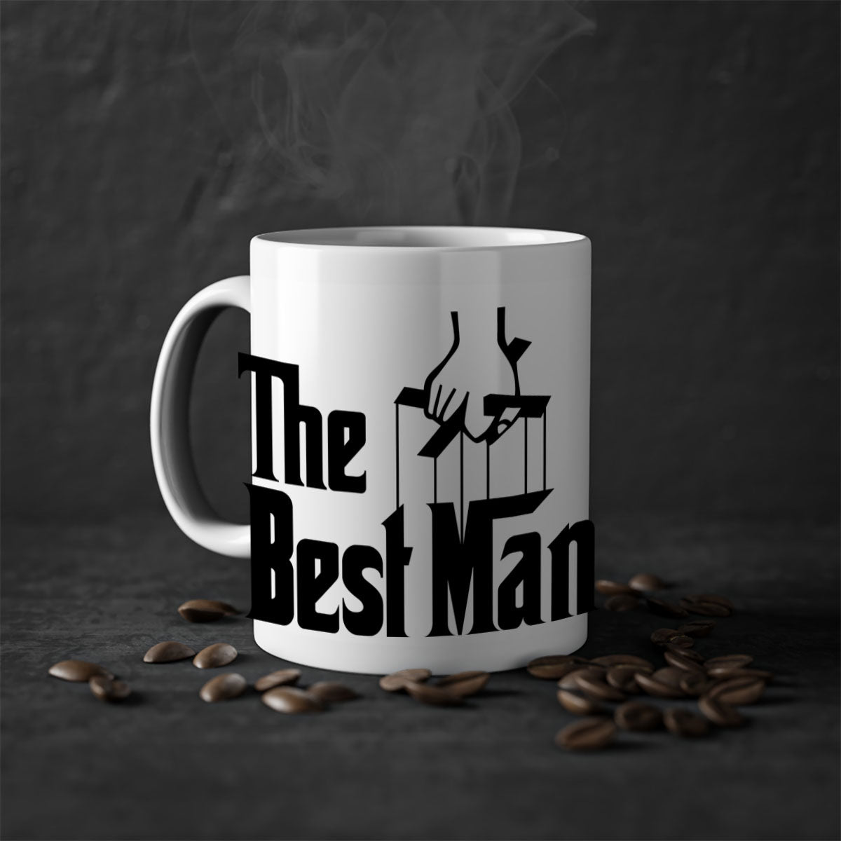 Bestman 2# Mug featuring a glossy finish with a colored handle and interior, available in multiple colors and sizes.