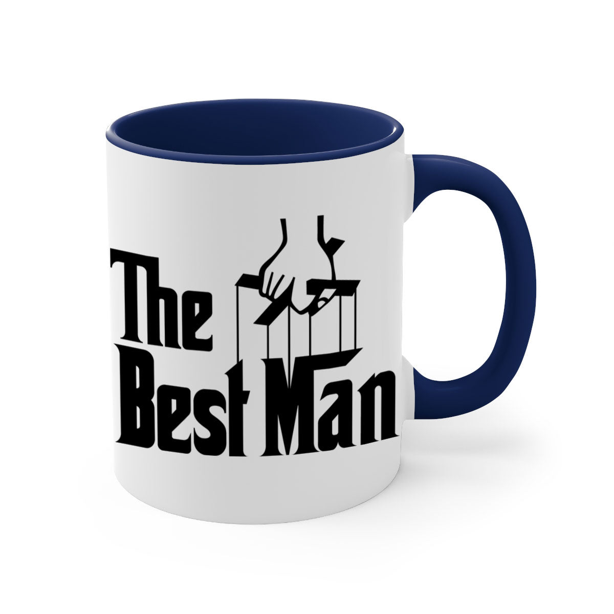 Bestman 2# Mug featuring a glossy finish with a colored handle and interior, available in multiple colors and sizes.