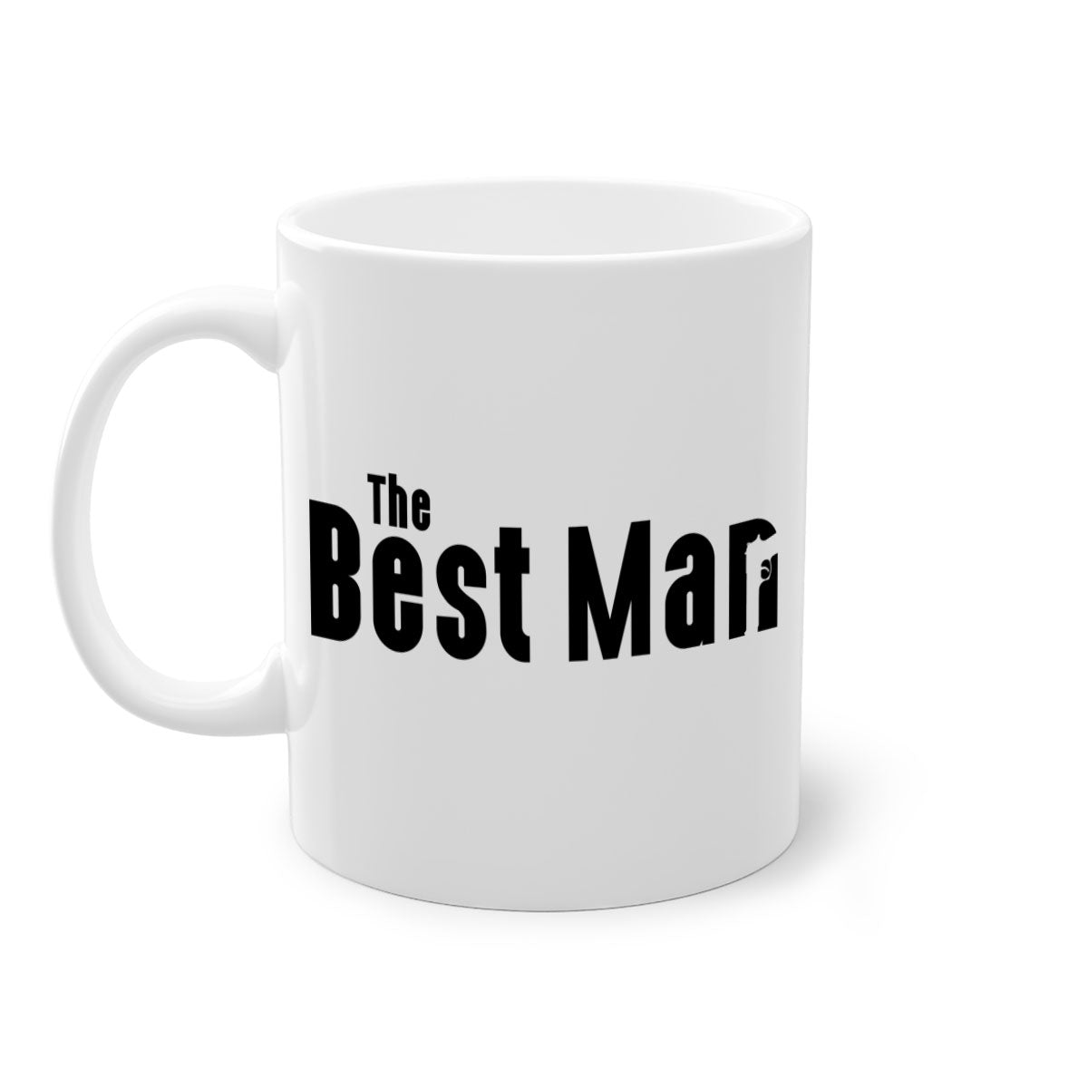 Bestman 3# Mug featuring a two-tone design with a colored handle and glossy finish, available in multiple colors and sizes.