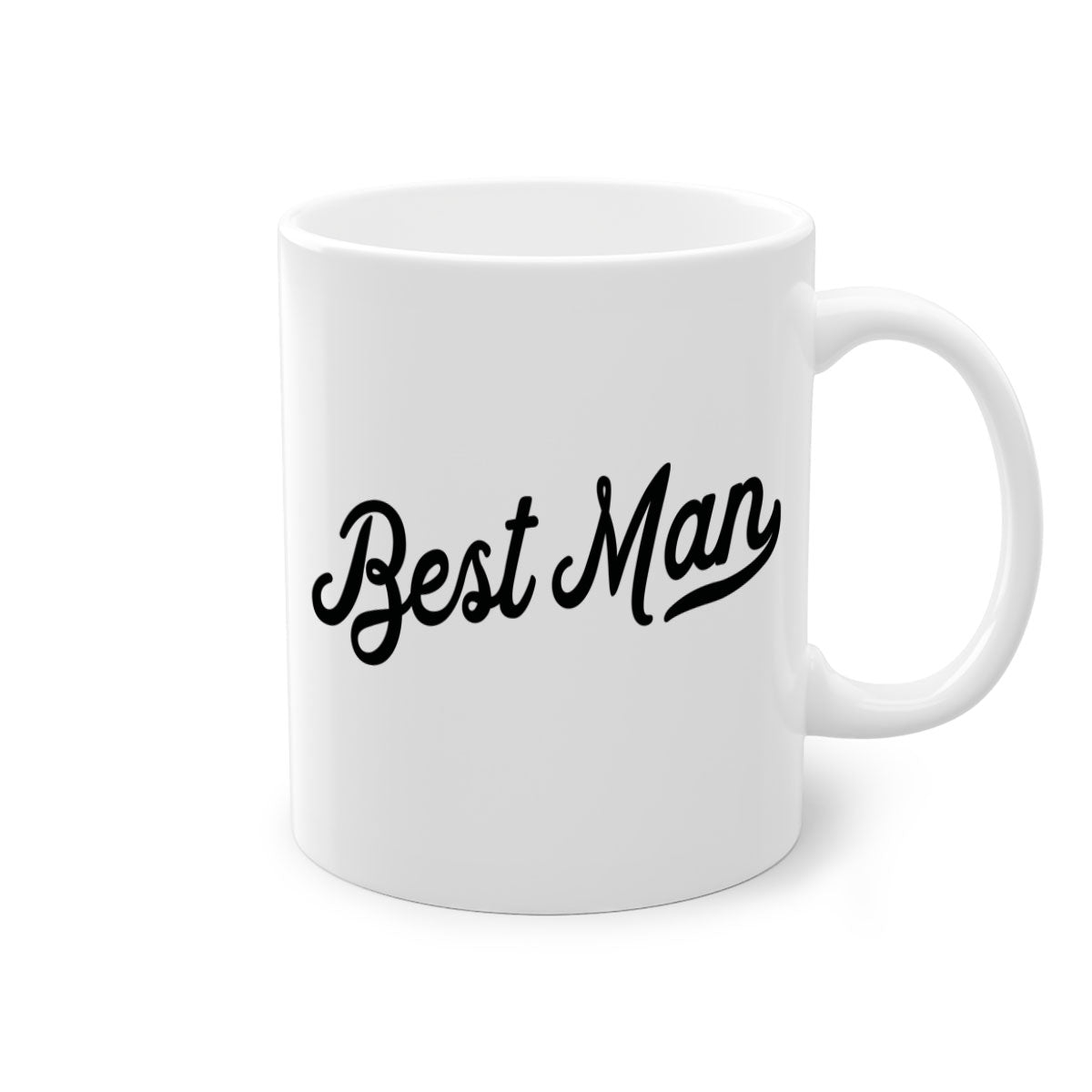 bestman 4# Mug featuring a glossy finish with a colored handle and interior, available in multiple colors and sizes.