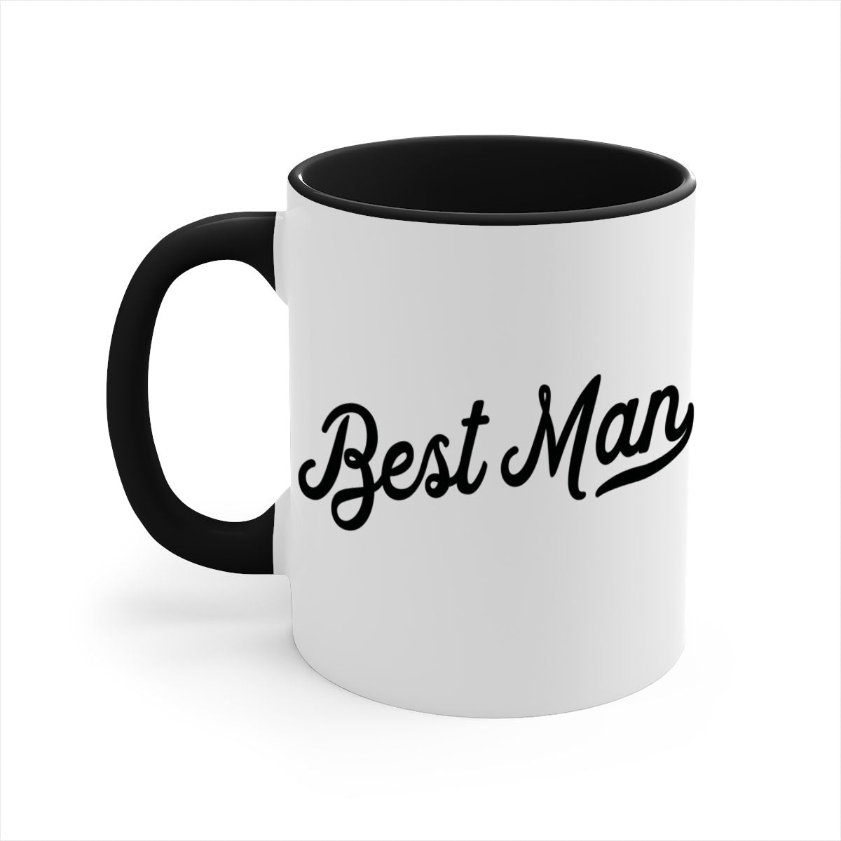 bestman 4# Mug featuring a glossy finish with a colored handle and interior, available in multiple colors and sizes.